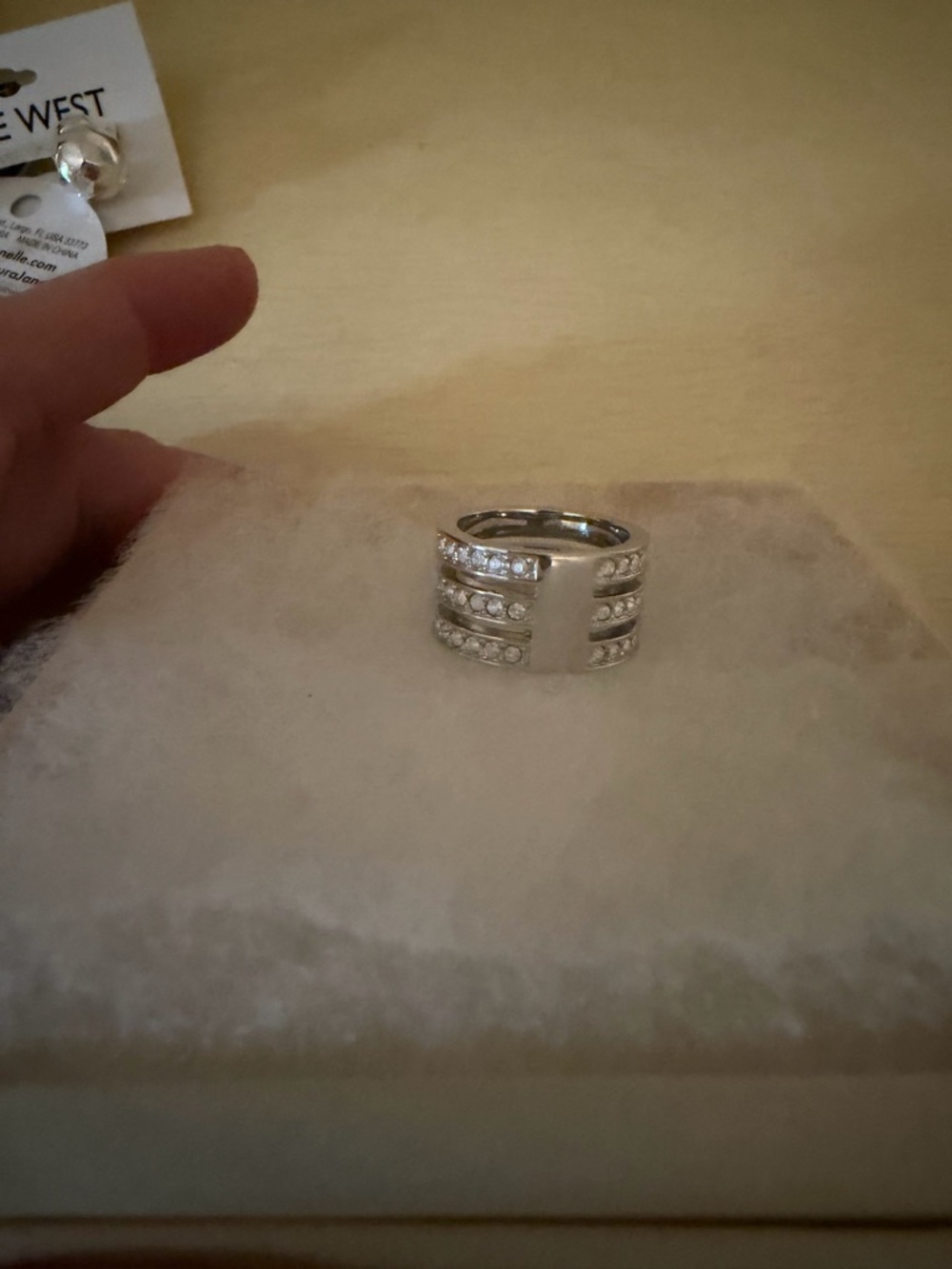 Touchstone crystal by Swarovski triple threat ring - Picture 2 of 3